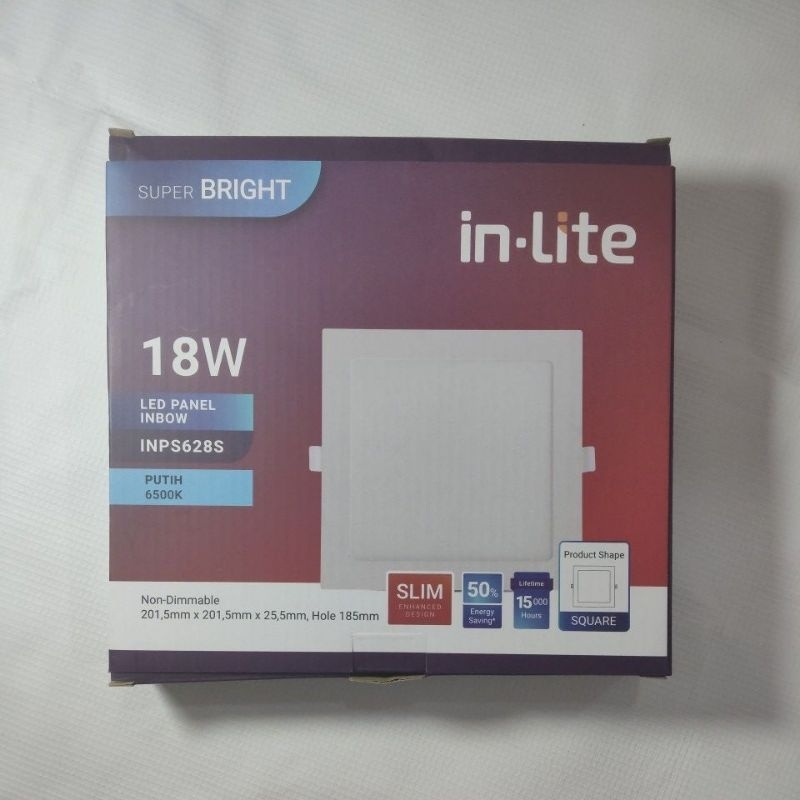 Lampu PANEL DOWNLIGHT INBOW in-Lite 18 Watt kotak
