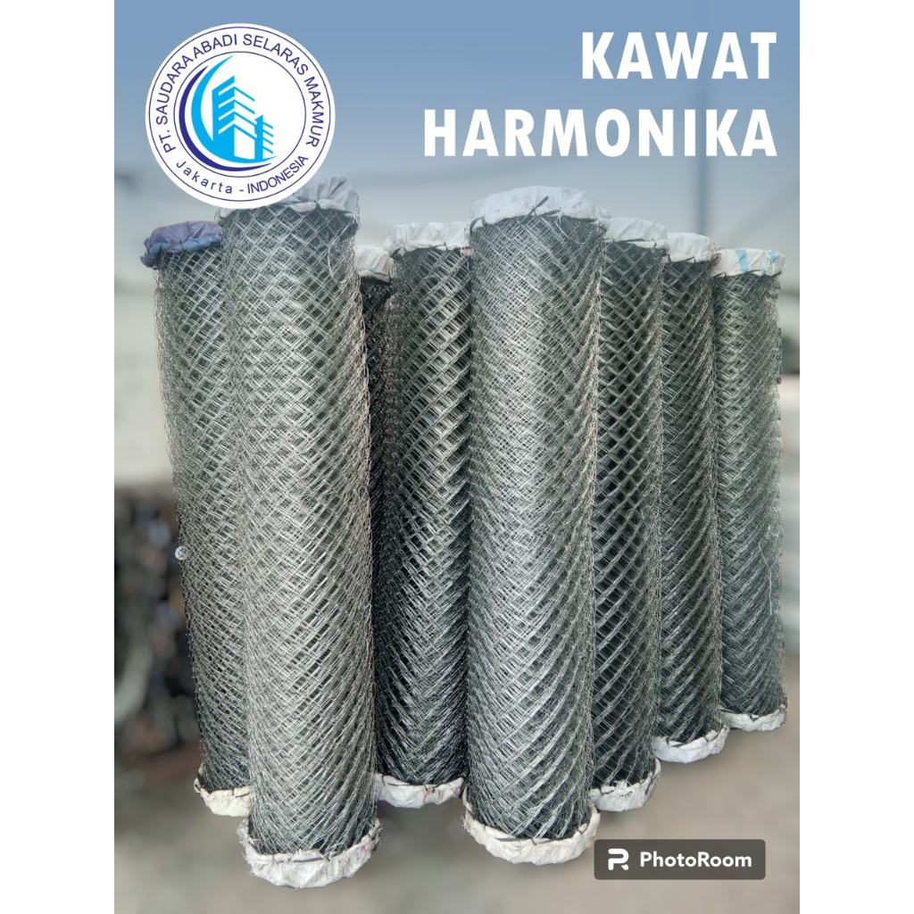 Kawat Harmonika 2.1 mm (1.5 Meter x 20 Meter) Hotdip Galvanis