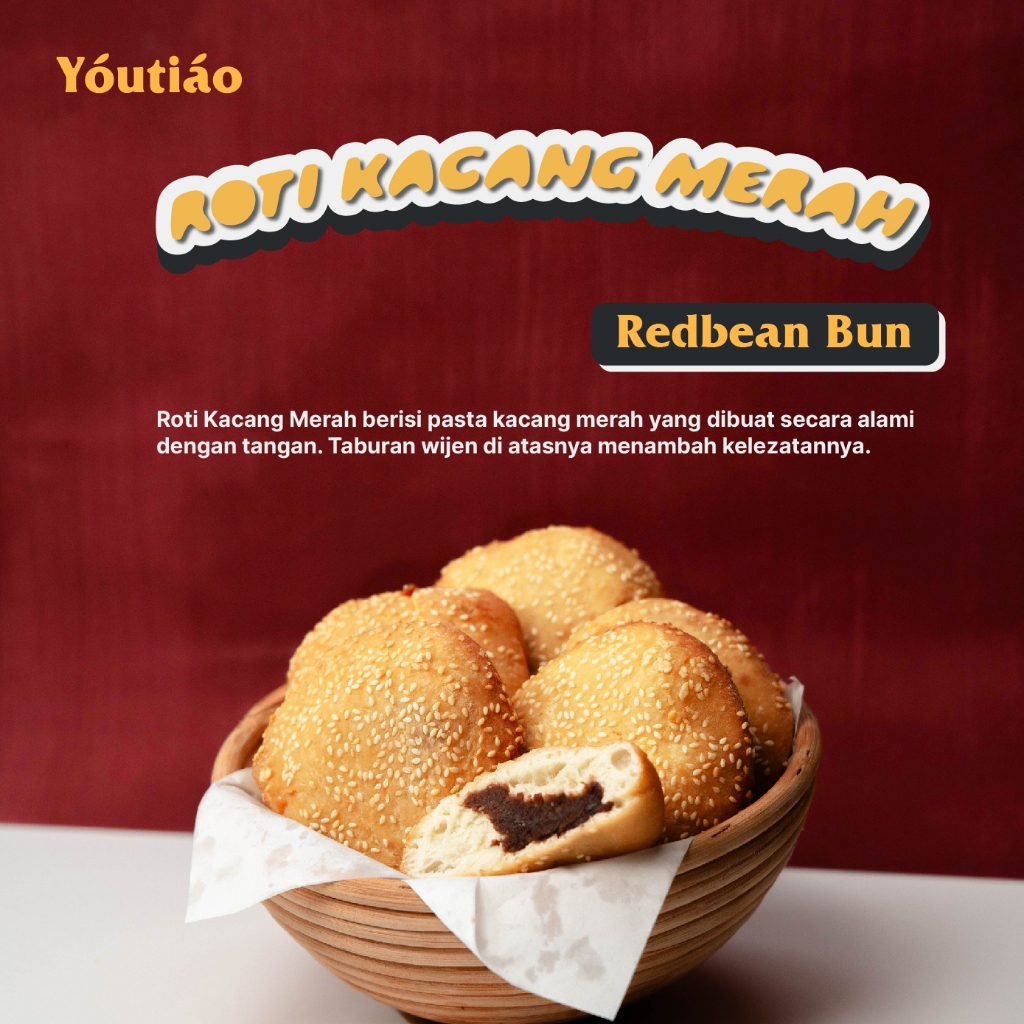 

ROTI KACANG MERAH isi 4 Setengah Matang