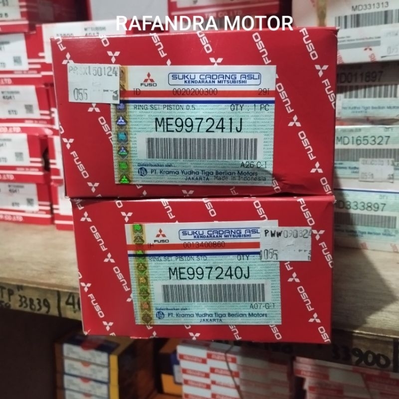 PIR SEHER/PISTON RING COLT DISEL RAGASA/UMPLUNG PS120 ORIGINAL