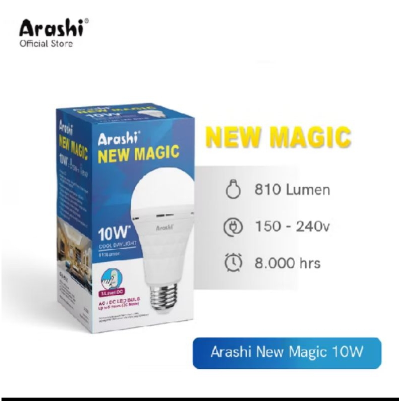 Lampu emergency Arashi magic 10w