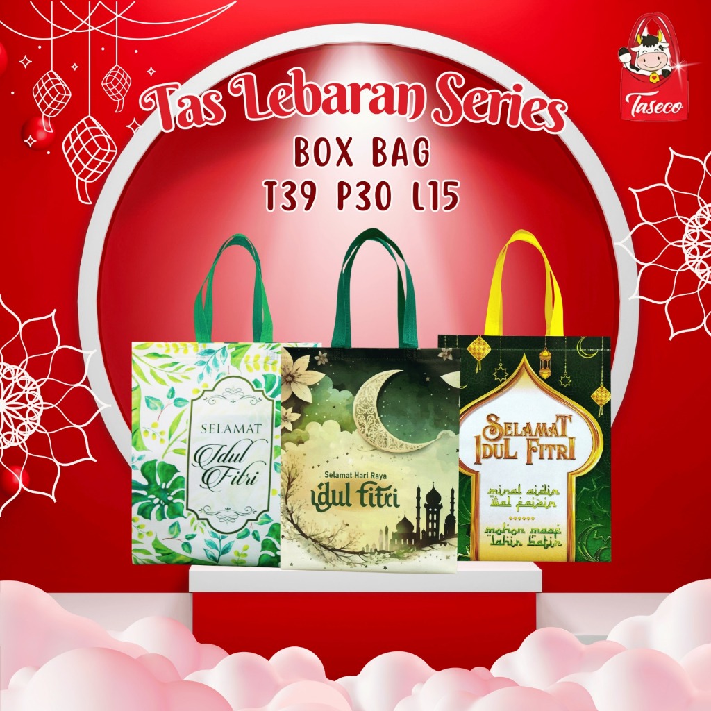 

[INSTAN LANGSUNG KIRIM] TASECO Tas Parcel Lebaran | Tas Idul Fitri | Tas Hampers Lebaran | Tas Sembako Jumbo | Tas Spunbond Laminasi 39x30x15