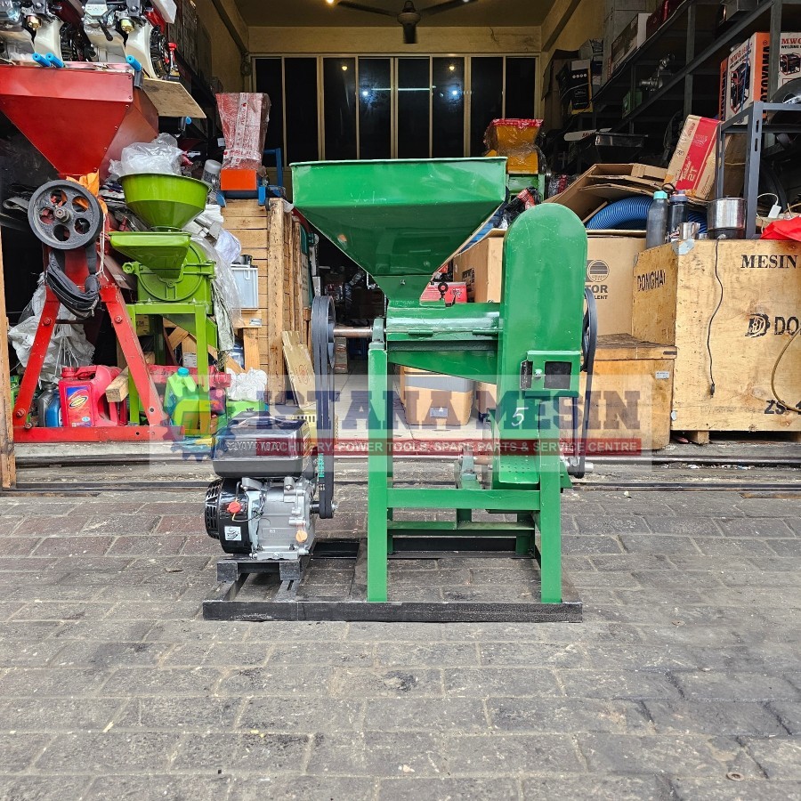 MESIN HULLER KOPI GILINGAN PENGUPAS KULIT ARI KOPI COMPLETE MESIN BENSIN 13PK