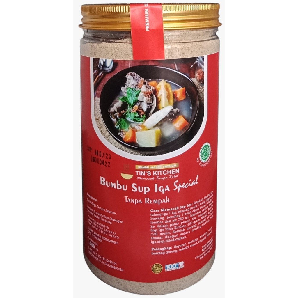 

Bumbu Sop Iga Tanpa Rempah Bumbu Masak Premium Tanpa Pengawet Ukuran 1kg