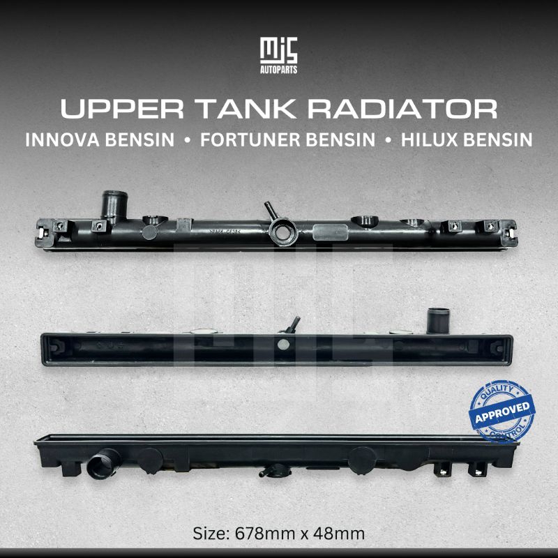 Upper Tank Radiator Innova Bensin Fortuner Bensin Hilux Bensin