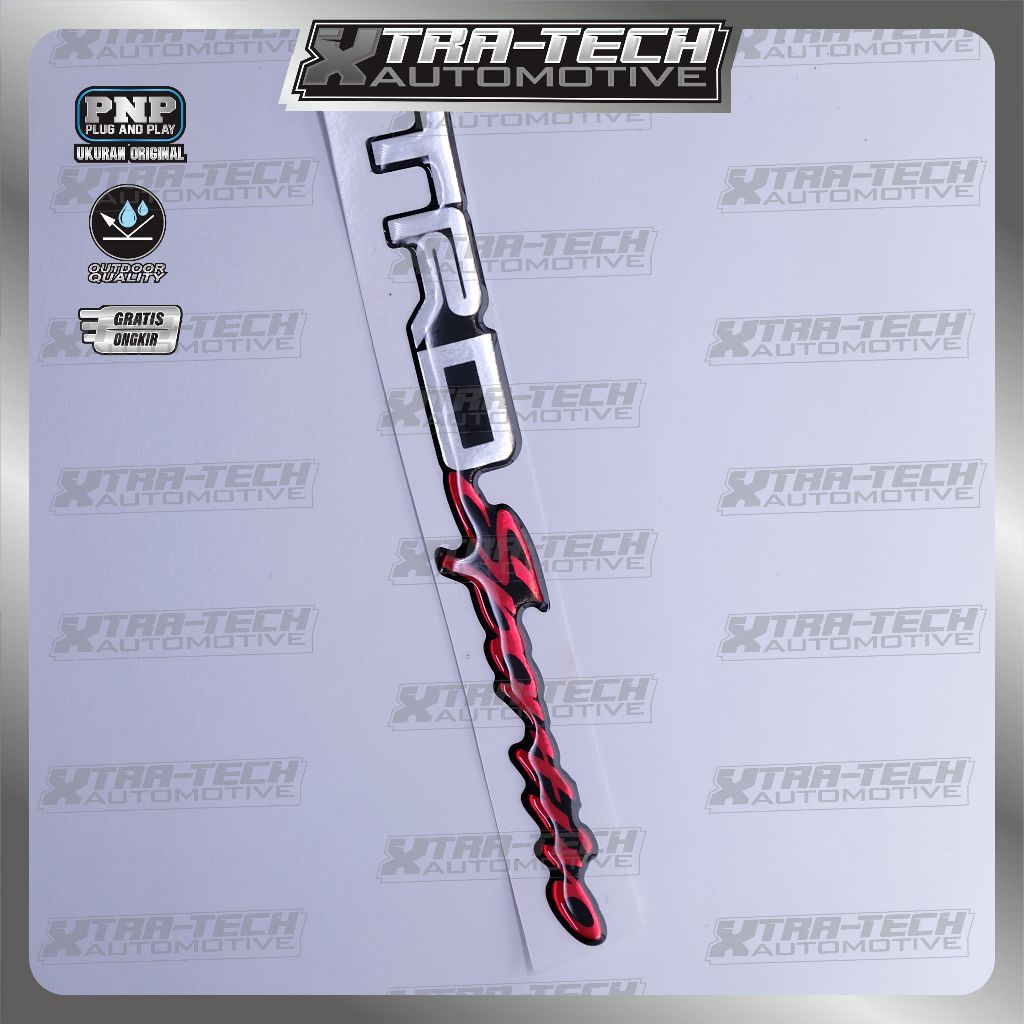 emblem trd sportivo vios / sticker trd vios limo / emblem trd sportivo bagasi / stiker timbul trd sp