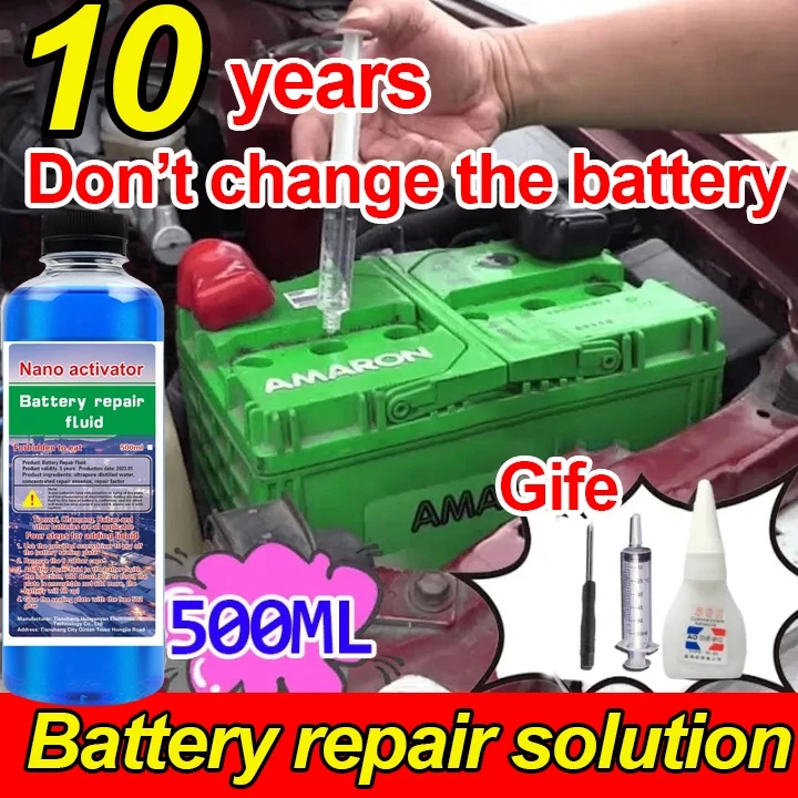 【3 Detik Untuk Diperbaiki Berikan Alat】Cairan Perbaikan Aki Jual Cairan Elektrolit Aki Kering Cairan