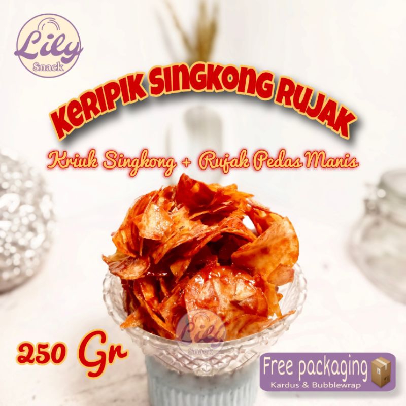 

Keripik Singkong Rujak Pedas Manis 250 Gram
