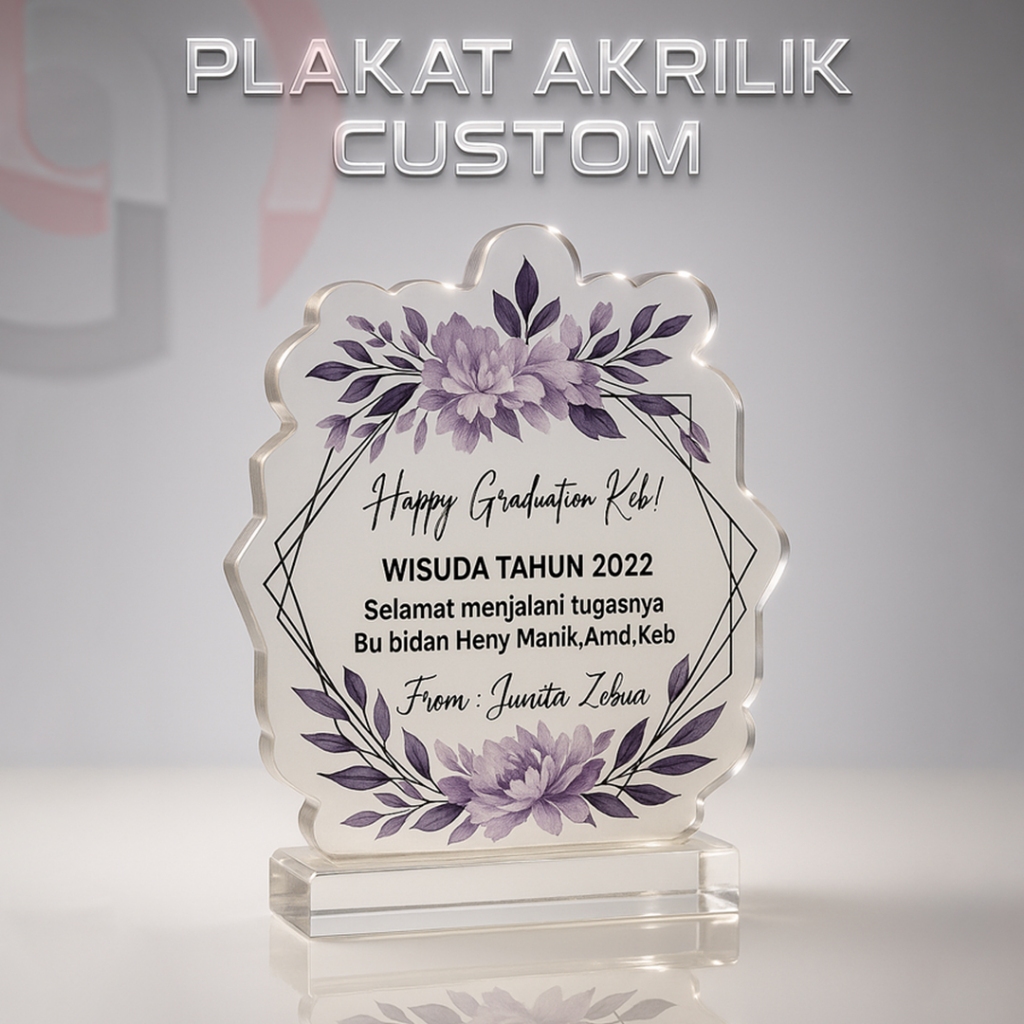 Plakat Akrilik Wisuda/Kado Spesial Wisuda