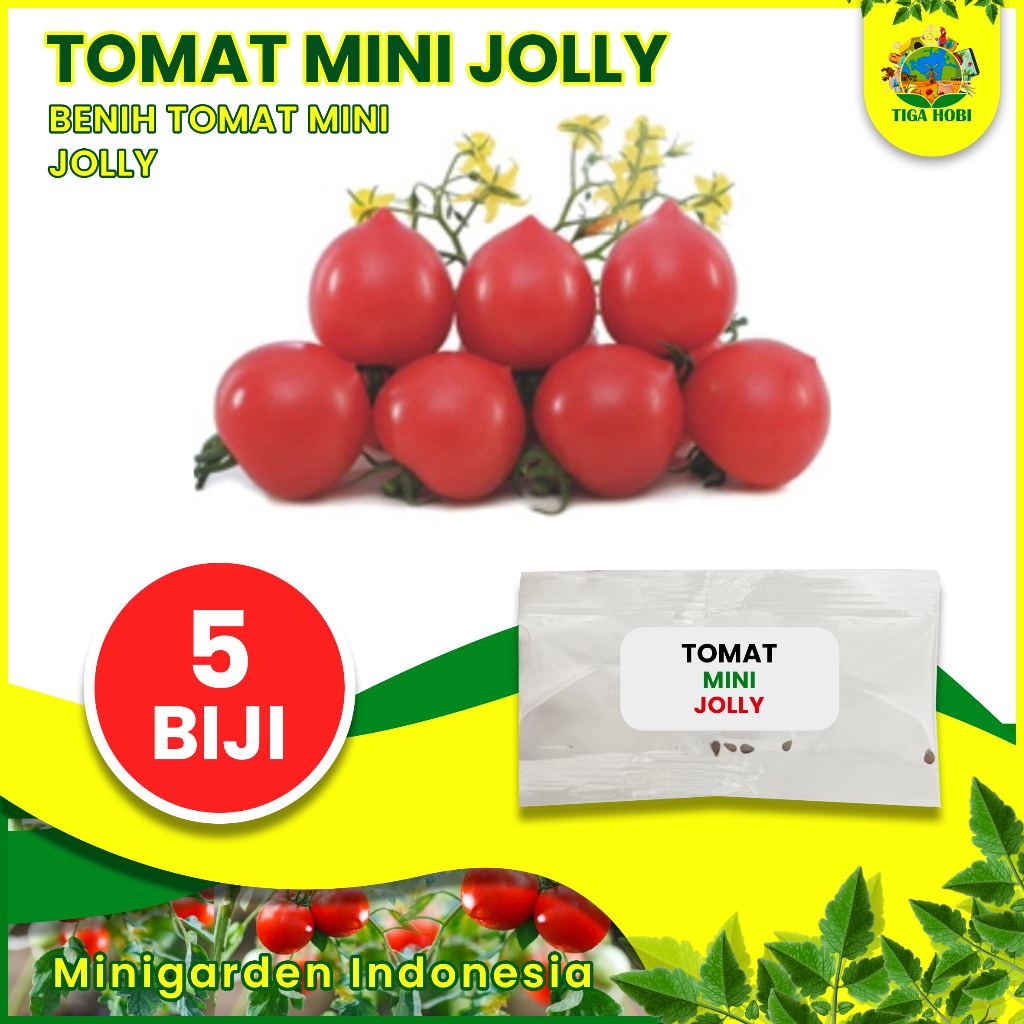 BENIH TOMAT JOLLY 5 BIJI bibit tanaman tomat merah mini tomat cherry cery ceri