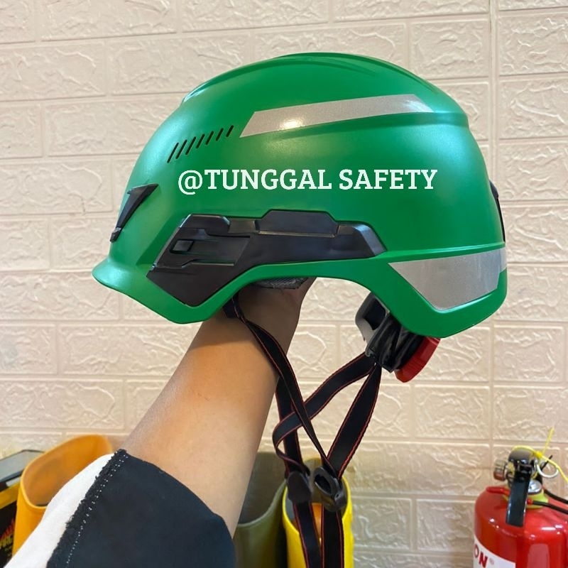 Helm climbing MSA v-gard H1 original / helmet safety v-gard H1 standar SNI termurah