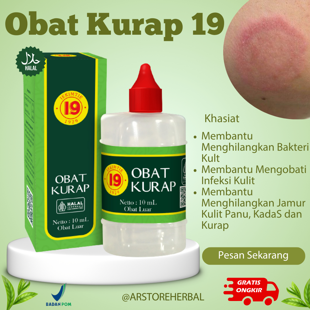 【BPOM】 Obat Kurap 19 Paling Ampuh Untuk Jamur Pada Kulit Panu Original Penghilang Jamur Kadas Kurap 