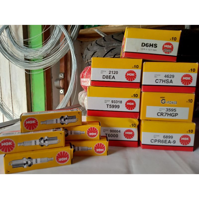 BUSI MOTOR HONDA , YAMAHA, SUZUKI. BUSI NGK ALL TYPE C7HSA,CR7HGP( HIGH POWER)/G-POWER.,D6HS,CPR6EA-