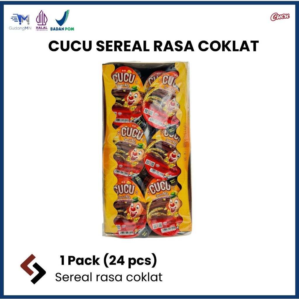 

CUCU SEREAL COKLAT ISI 24 PCS | CUCU QUACKLE COKLAT