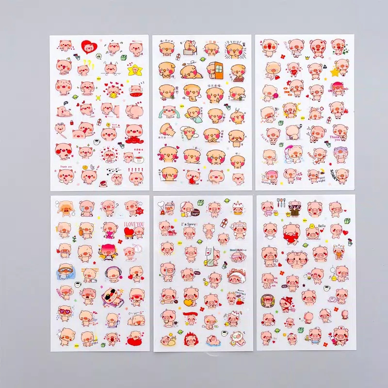 

6 lembar sticker aesthetic