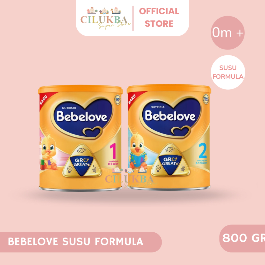 NUTRICIA BEBELOVE TAHAP 1 & 2 | SUSU FORMULA | SUSU BAYI 0-6 BULAN | SUSU BAYI 6-12 BULAN | SUFOR