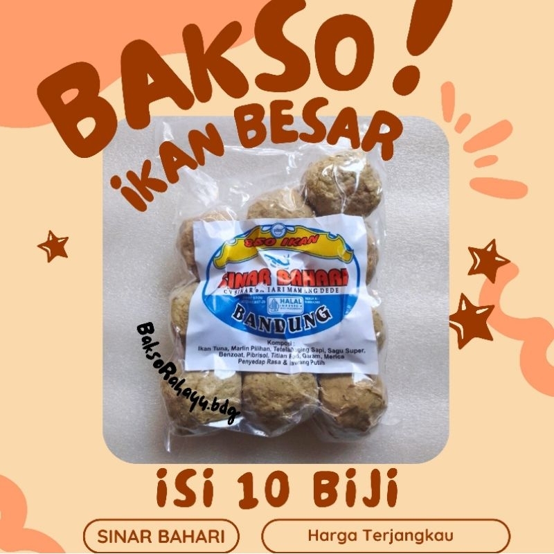 

BAKSO IKAN SINAR BAHARI PUTIH Ukuran Besar - isi 10 butir