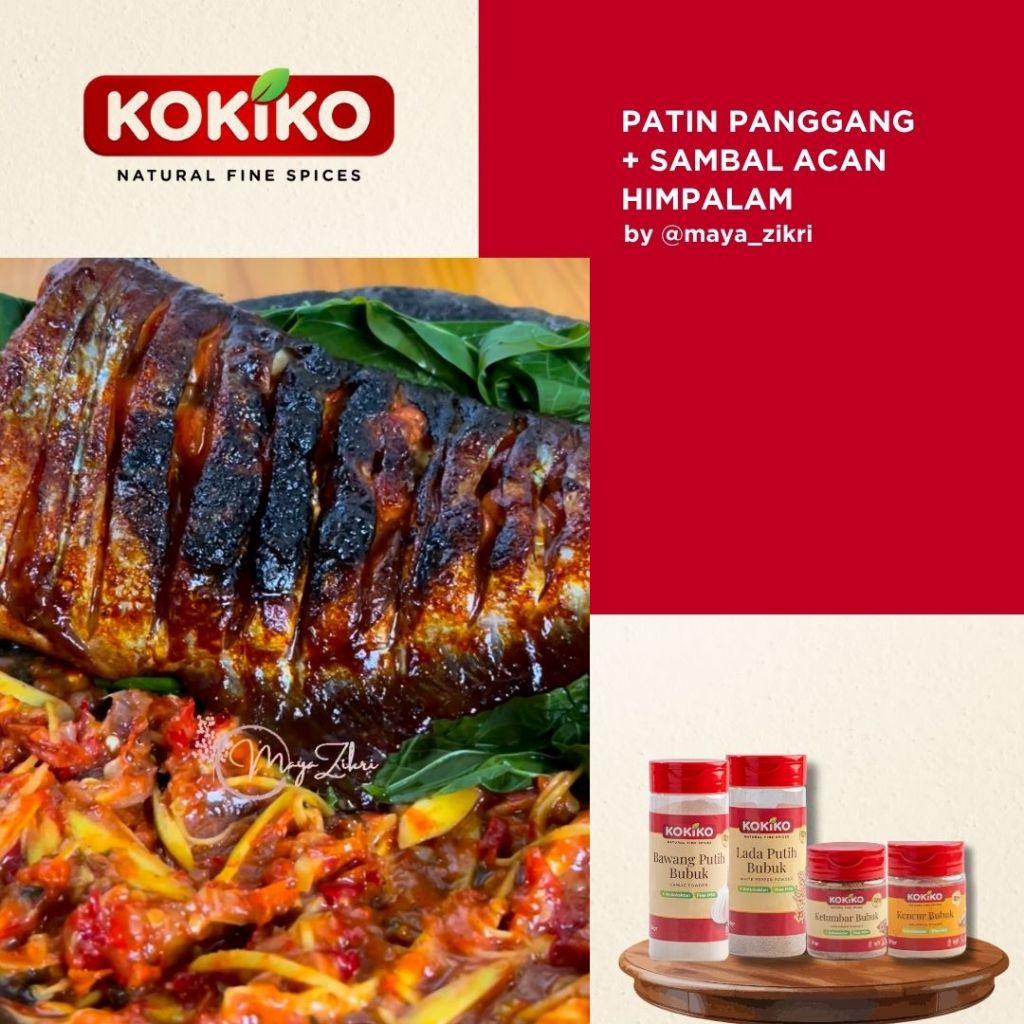 

PATIN PANGGANG + SAMBAL ACAN HIMPALAM ala Kokiko (KETUMBAR, KUNYIT, DAN LADA PUTIH) LEZAT & SEHAT