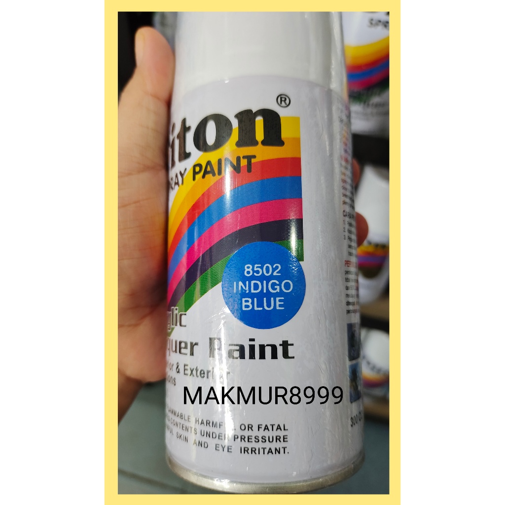 Cat Semprot 300cc/ Pilox Diton 8502 Indigo Blue, Diton 821 Ocean Blue, Diton 8431 Strong Blue, Diton