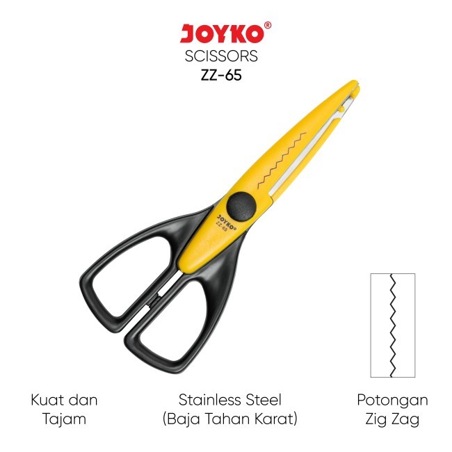 

GUNTING SCISSORS JOYKO ZZ-65 / GUNTING GERIGI ZIG ZAG