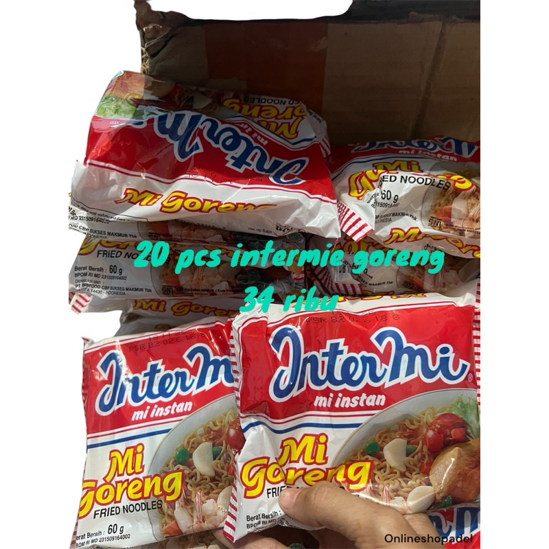 

intermie goreng 20 pcs // intermie