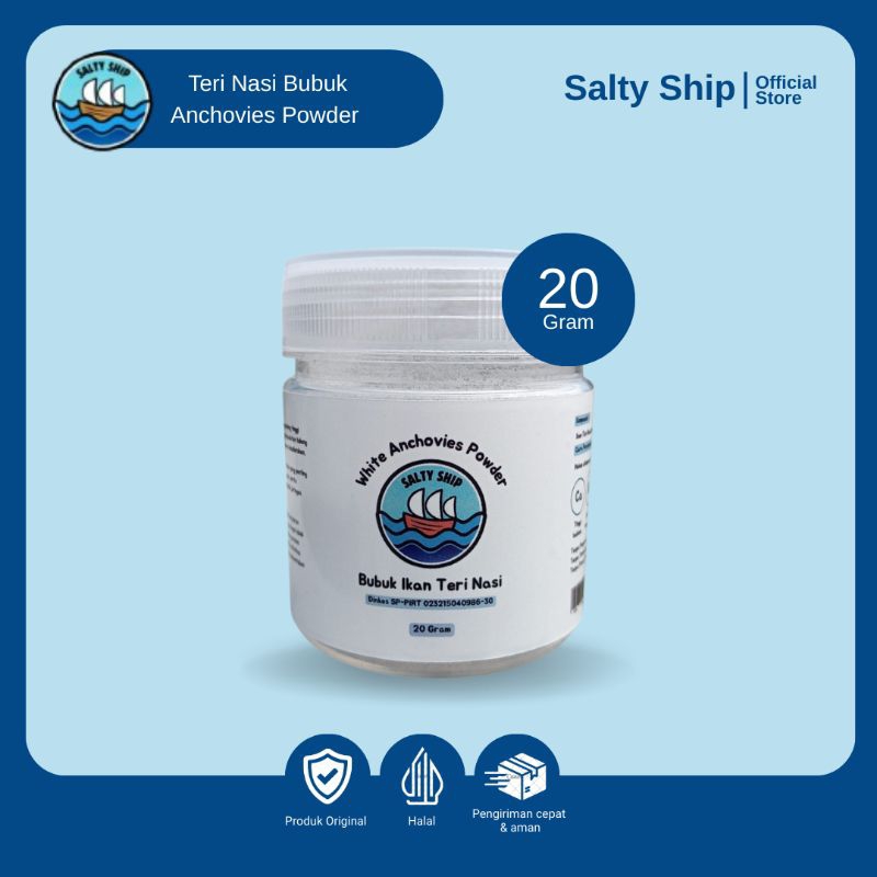 

Salty Ship - Teri Nasi Bubuk | Anchovies Powder Bubuk Teri Nasi anti GTM