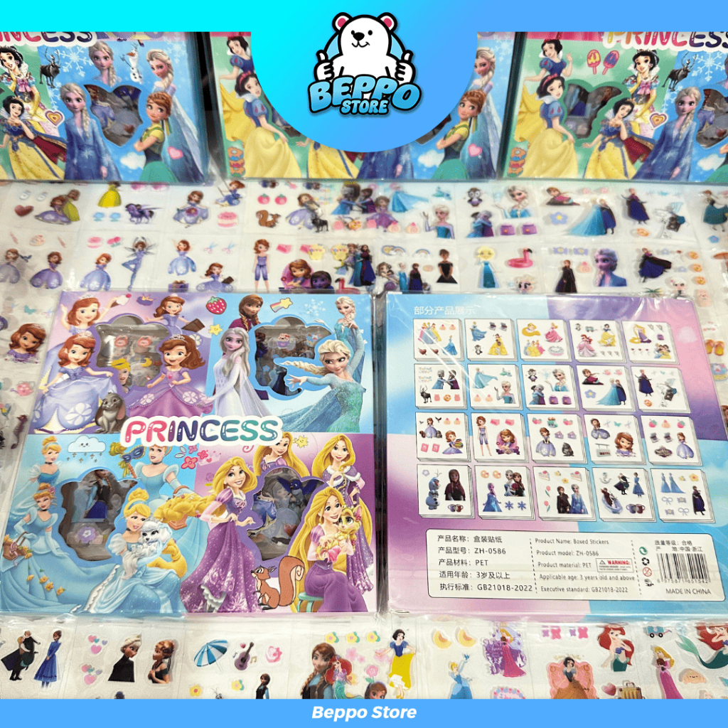 

Stiker Momo / Nono Princess isi 100 pcs - kekinian, lucu. comel, anti air