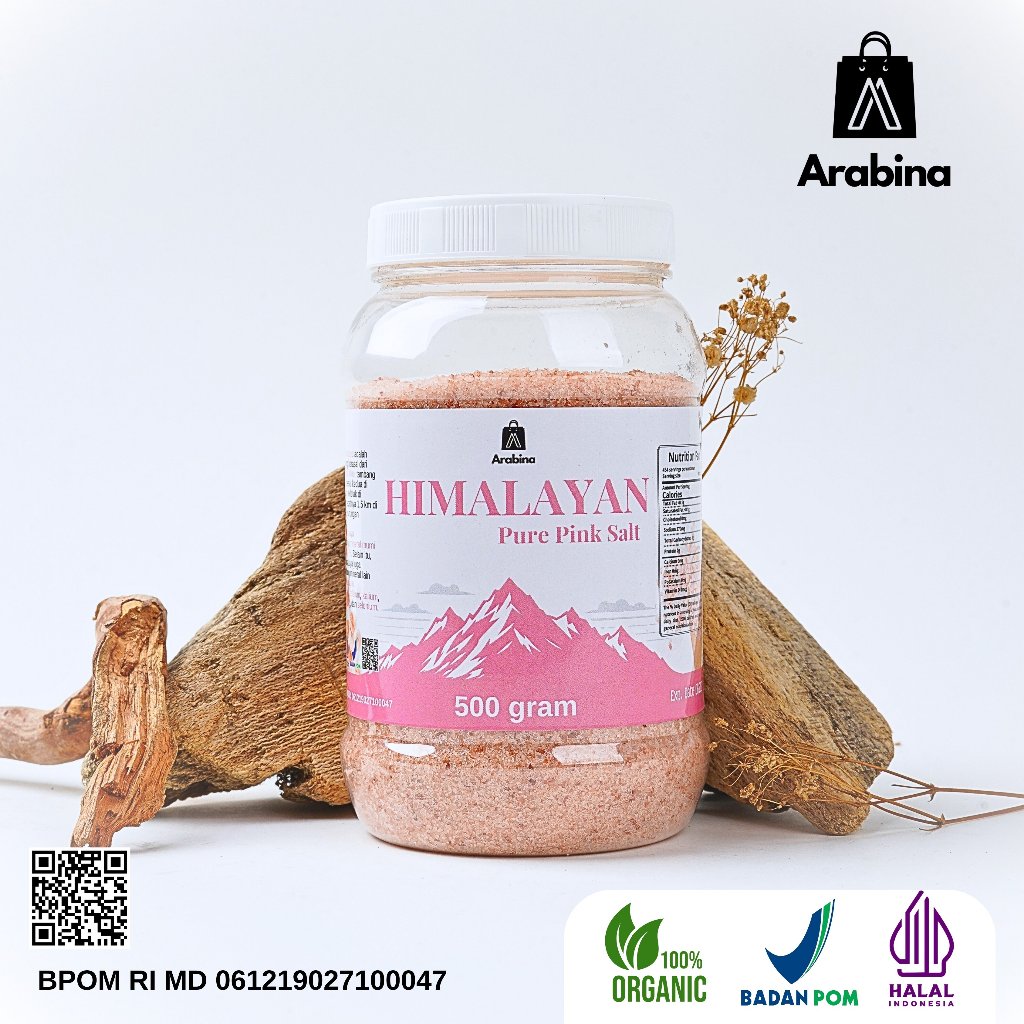 

Arabina Garam Himalaya Asli 500gram Himalayan Salt Original Untuk Diet Sehat Mpasi