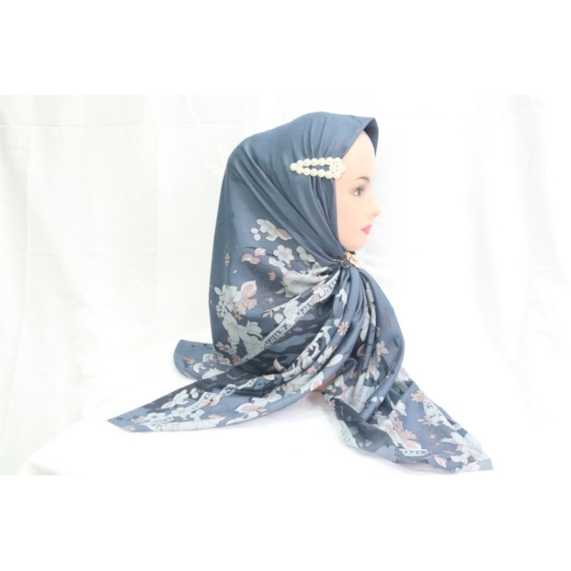 HIJAB VOAL MOTIF SEGI EMPAT | KERUDUNG MOTIP SEGI EMPAT