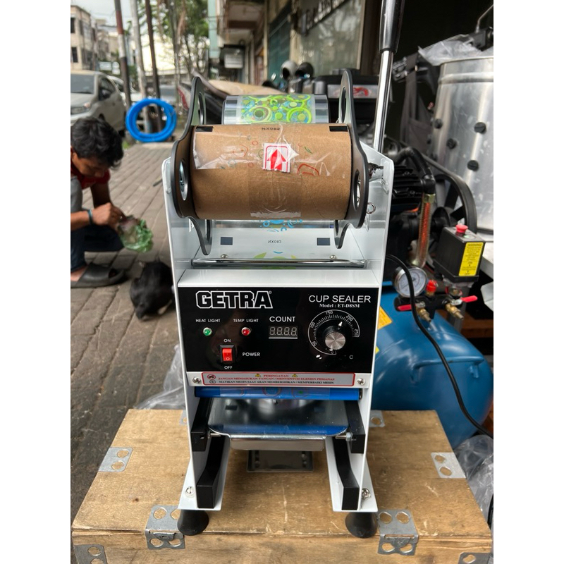 CUP SEALER GETRA ETD8SM Mesin Press Gelas Plastik Tutup Gelas