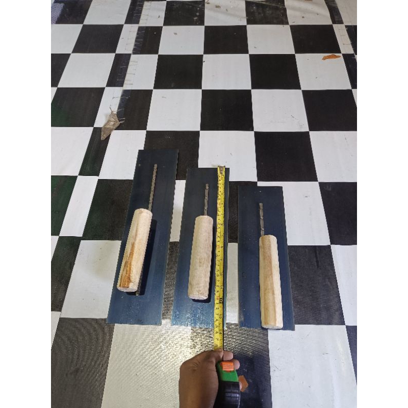 Raskam Baja Asli 35 cm. bisa COD. Reskam Roskam Trowel Acian baja