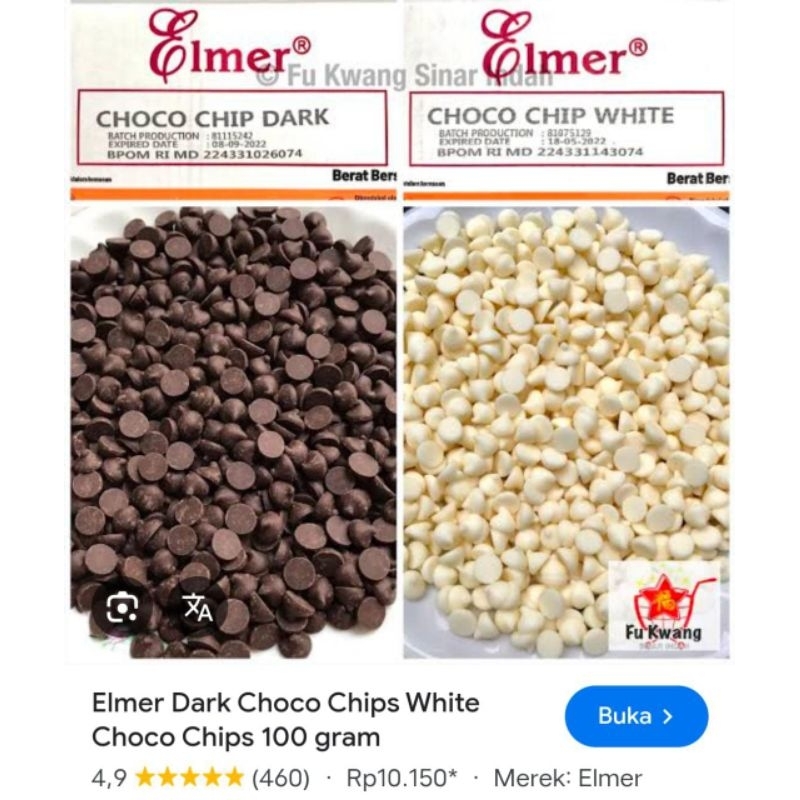 

CHOCOCHIPS ELMER 500 GRAM MURAH KUALITAS SUPER