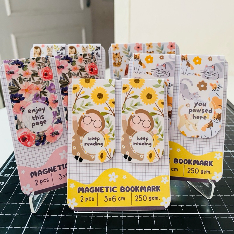 

Magnetic bookmark aesthetic | pembatas buku magnet | pembatas buku estetik