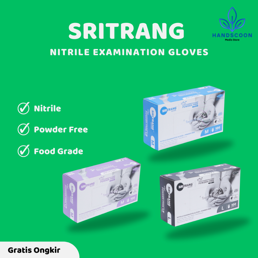 Medis Store - sarung tangan nitrile - sritrang gloves - handscoon medis - sarung tangan sekali pakai