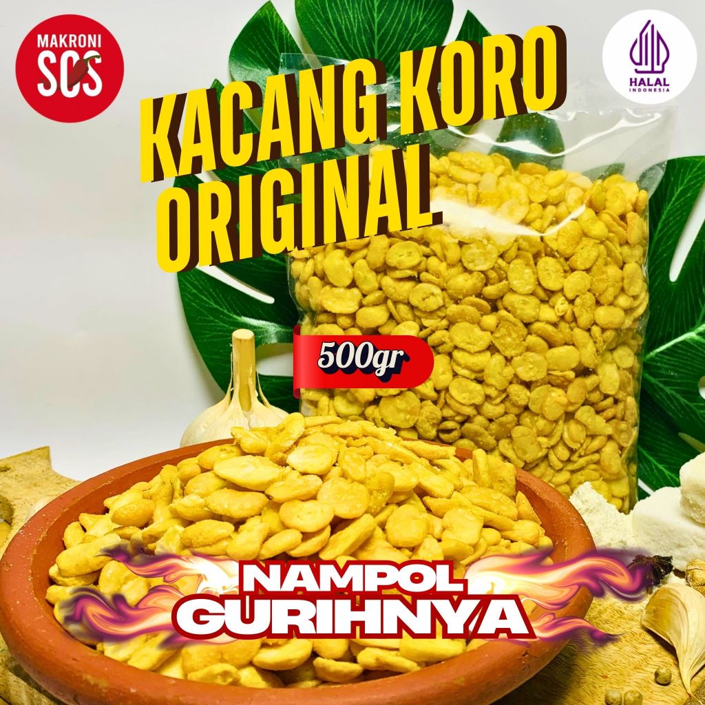 

Koro Kupas Original 500Gr | 1/2Kg Toba Original Jaipong Rasa Asin Gurih Kacang Koro Kupas Ori
