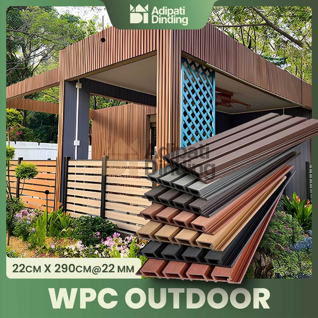 WOOD PANEL OUTDOOR UKURAN TINGGI 2,9 METER LEBAR 22CM | WPC WALLPANEL OUTDOOR BISA UNTUK PAGAR LUAR 