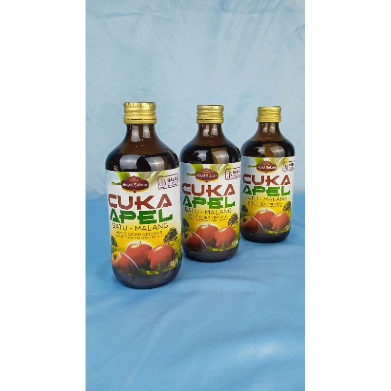 

Cuka Apel Batu Malang Royal Sultan 320 ml - Apple Cider Vinegar Organic