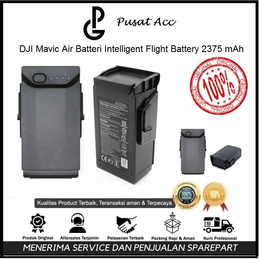 Dji Mavic Air Battery - DJI Mavic Air Baterai - Dji Mavic Air Batre 2375 mAh OEM