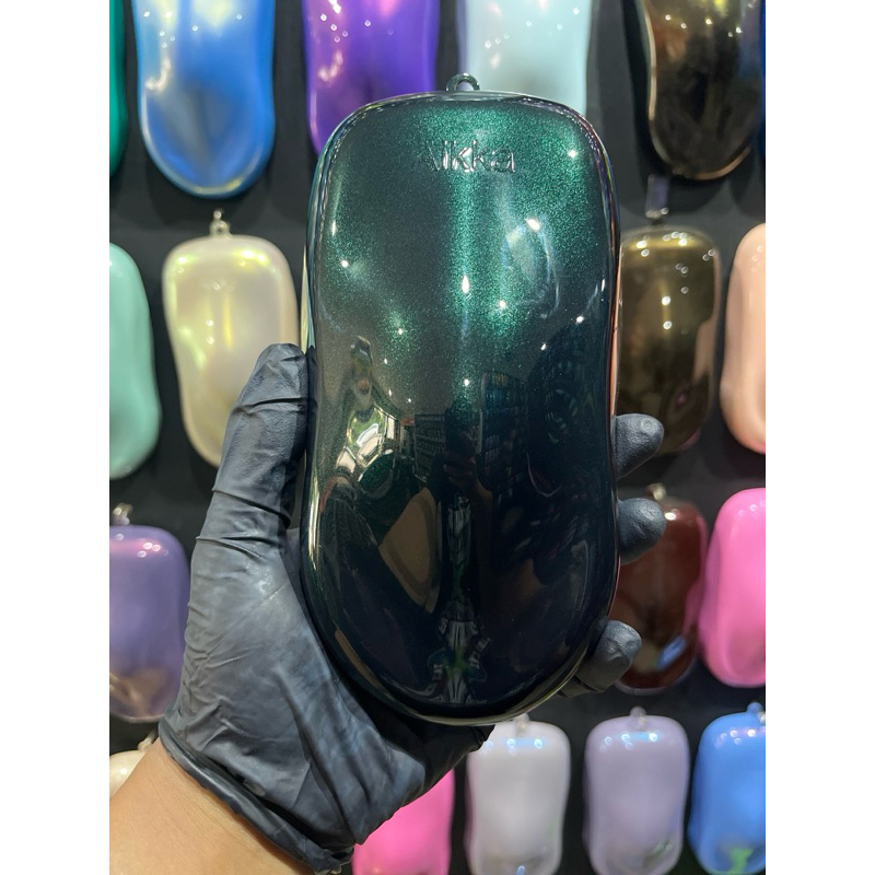 DARK GREEN METALIK MT 39 AIKKA. CAT PU WARNA HIJAU METALIK MOTOR MOBIL