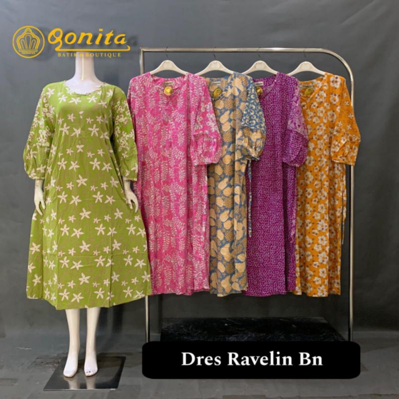 Daster Qonita ( Ld 116 pb 120) Batik Pekalongan ll Busui Friendly Home Dress Ravelin Bn