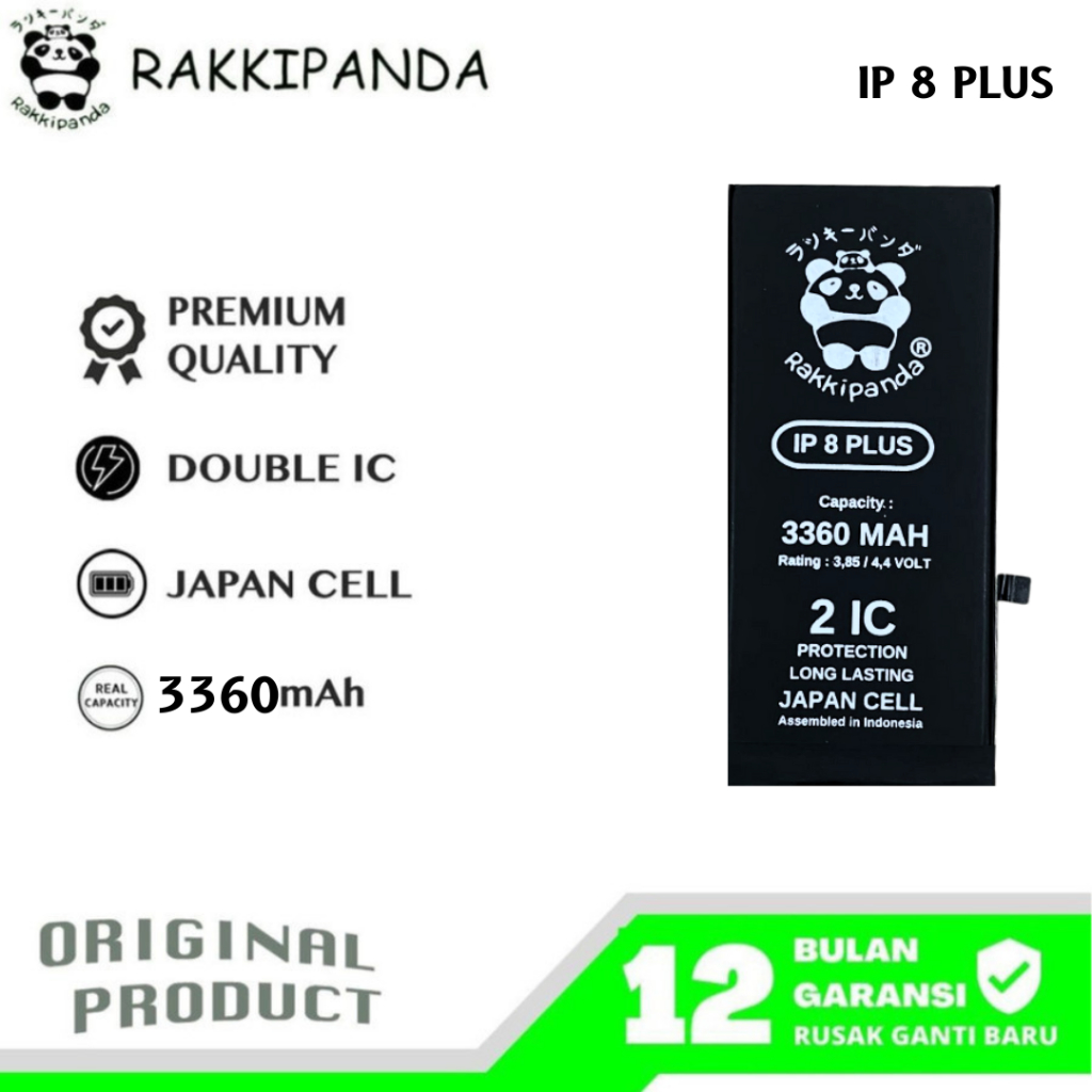 RakkiPanda - Ip 8 Plus Batre Batrai Baterai