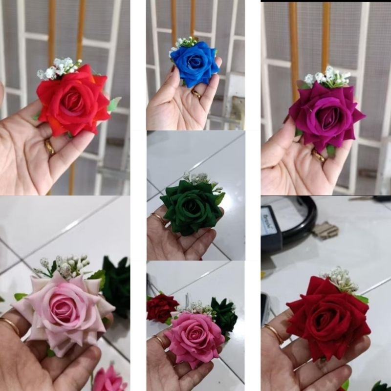 Tusuk sanggul/ Tusuk mawar bludru