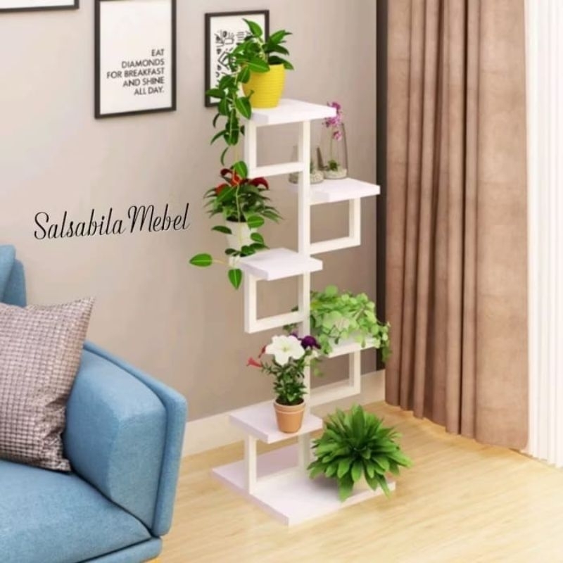 Rak Bunga Unik 5 Susun/Rak Bunga kayu mahoni