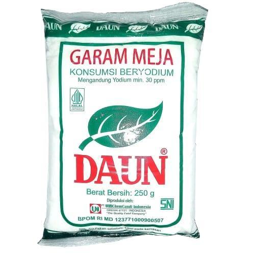 

DAUN Garam Meja Beryodium 250g