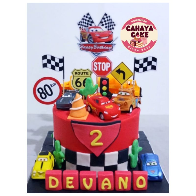 

Cars Cake / Kue Ulang Tahun Mobil / McQueen Cake Custom