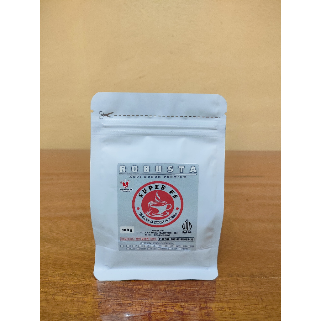 

Kopi Bubuk Premium Robusta Semendo SUPER F5 | Khas dari Sumatera Selatan | 100 gram