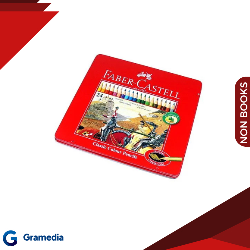 

Gramedia Medan - FABER CASTELL CLASSIC COLOUR TIN CASE 24 115845