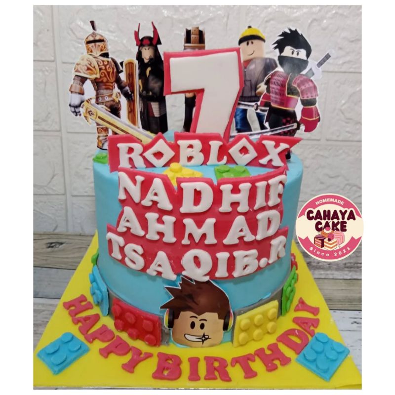 

Kue Ulang Tahun Roblox / Roblox Boy Cake / Roblox Cake / Kue Ultah Karakter Roblox Laki