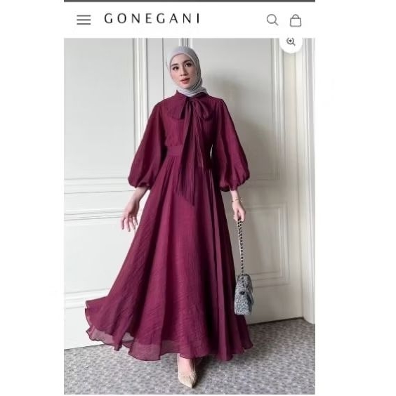 NWT Aesa dress gonegani maroon S