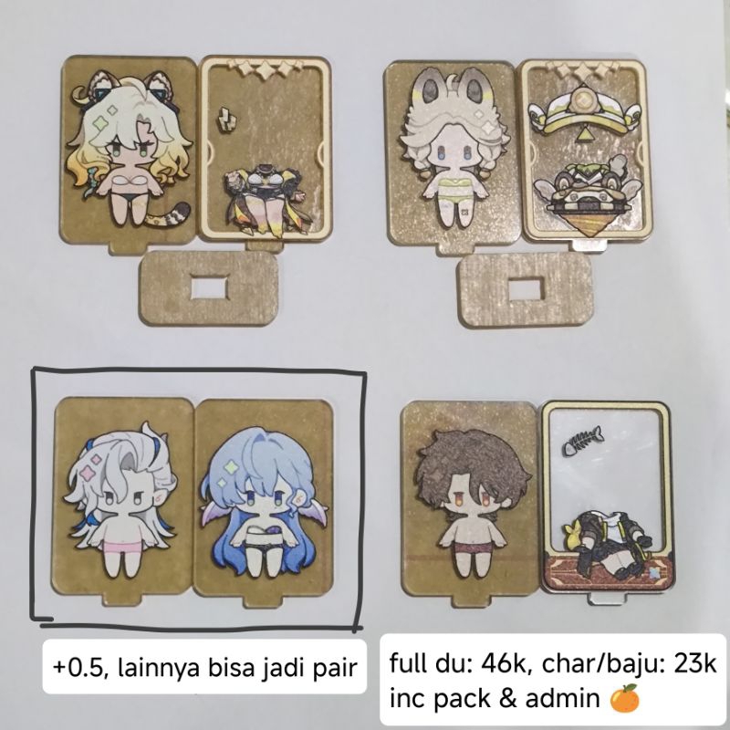 dress up soiheo soiheopanik standee genshin impact star rail HSR fanmerch